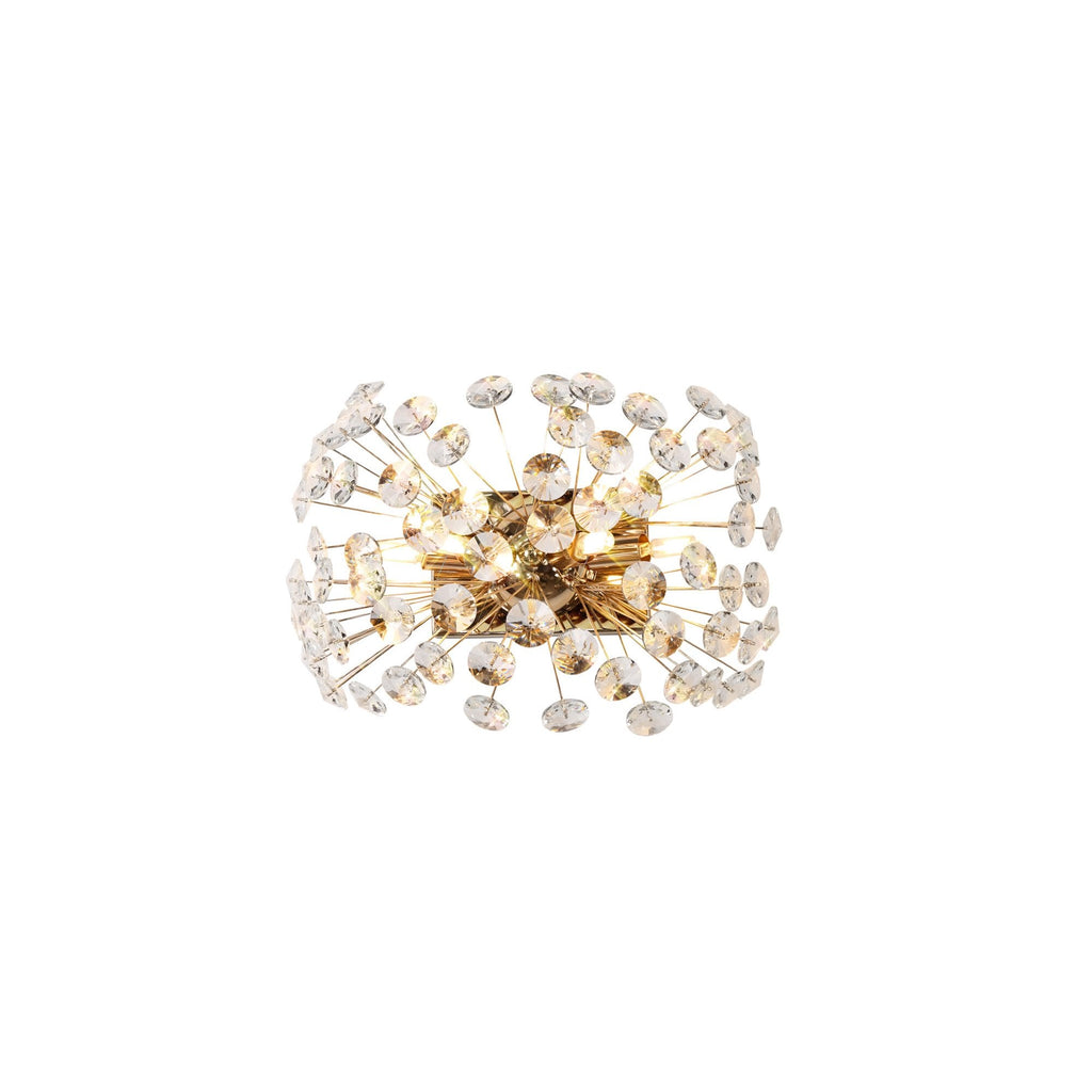 NL82069 Paris 4 Light Wall Light French Gold Crystal