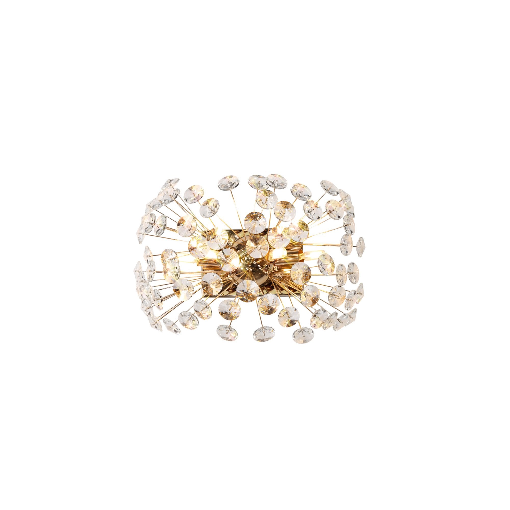 NL82069 Paris 4 Light Wall Light French Gold Crystal