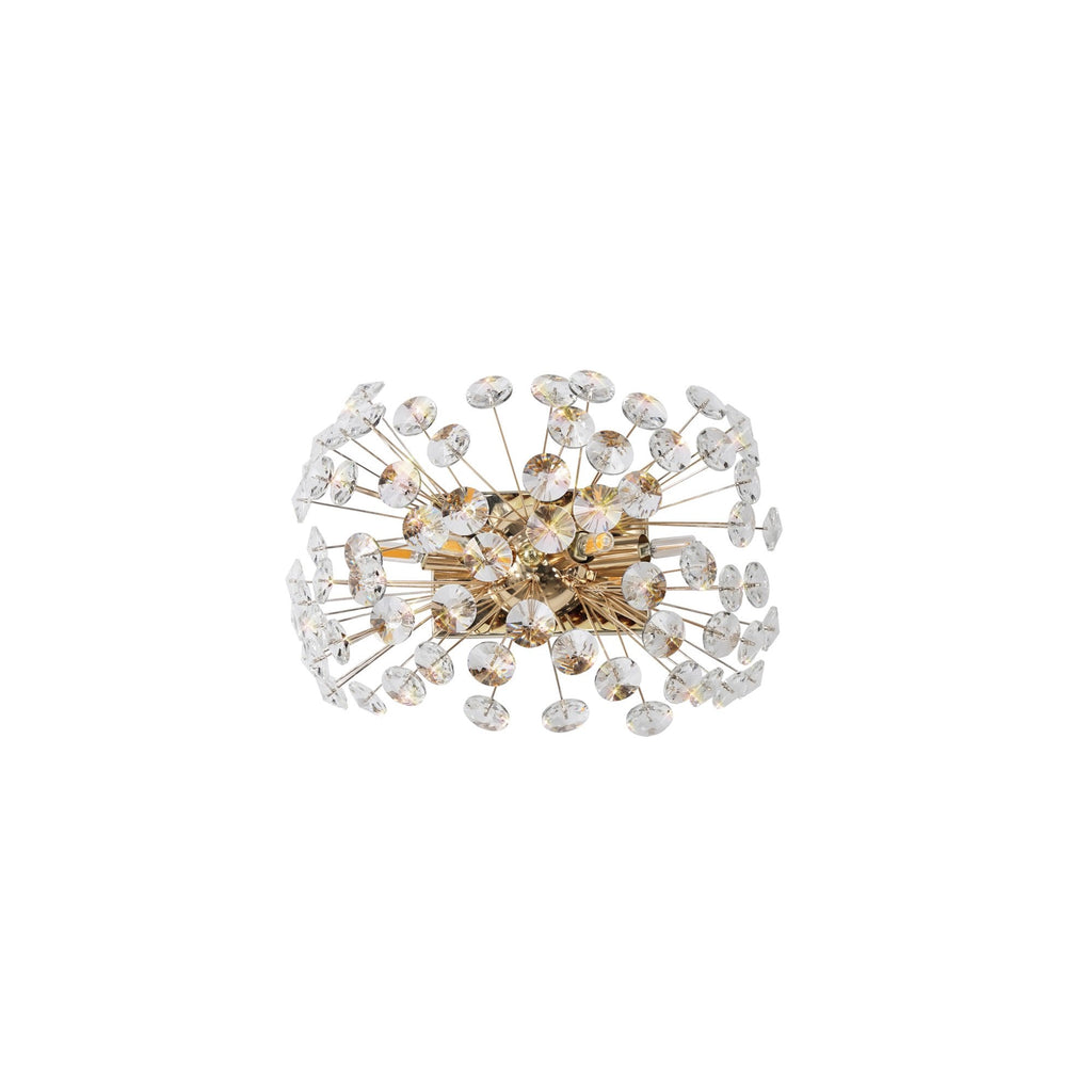 NL82069 Paris 4 Light Wall Light French Gold Crystal