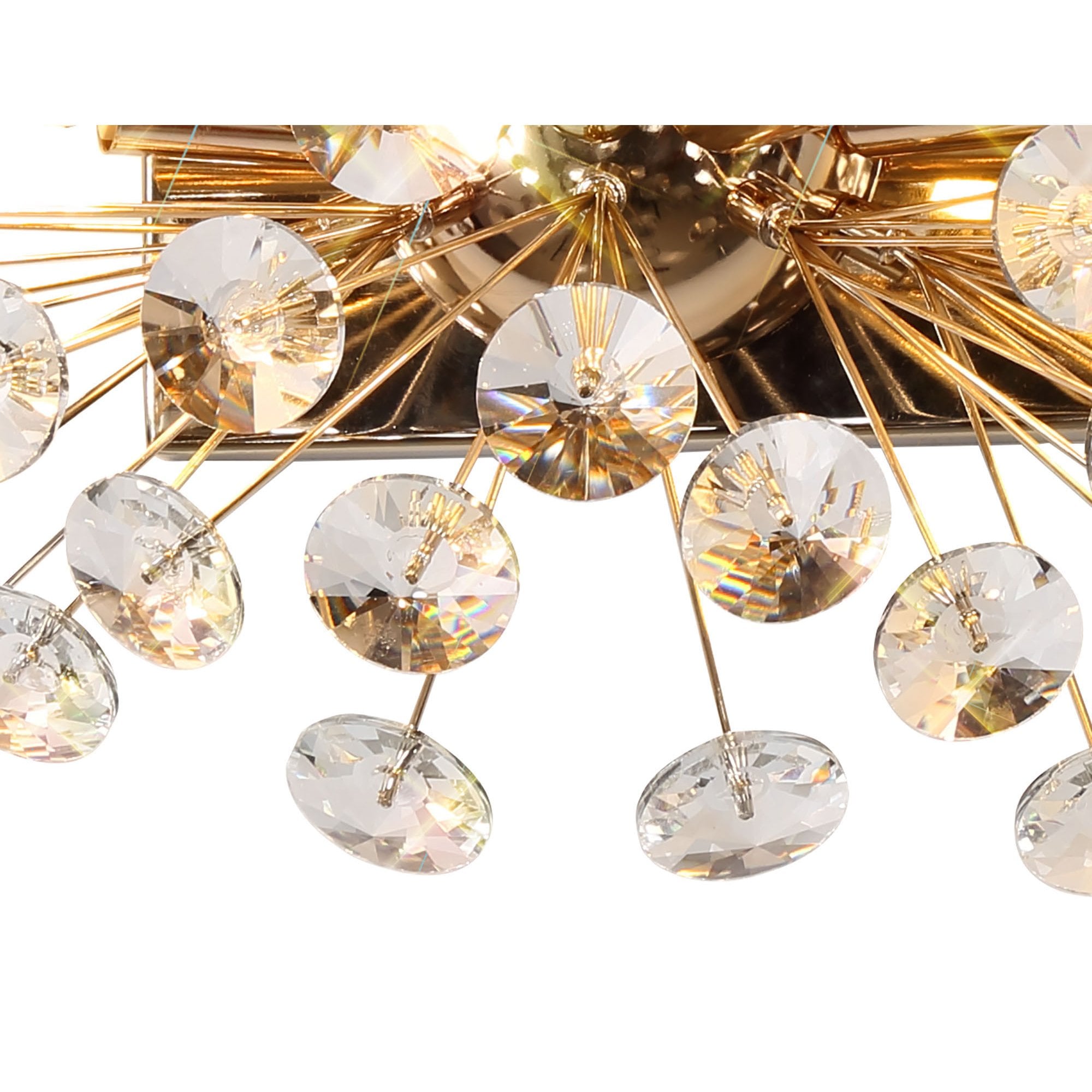 NL82069 Paris 4 Light Wall Light French Gold Crystal
