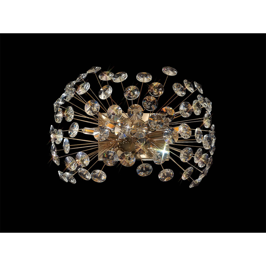 NL82069 Paris 4 Light Wall Light French Gold Crystal