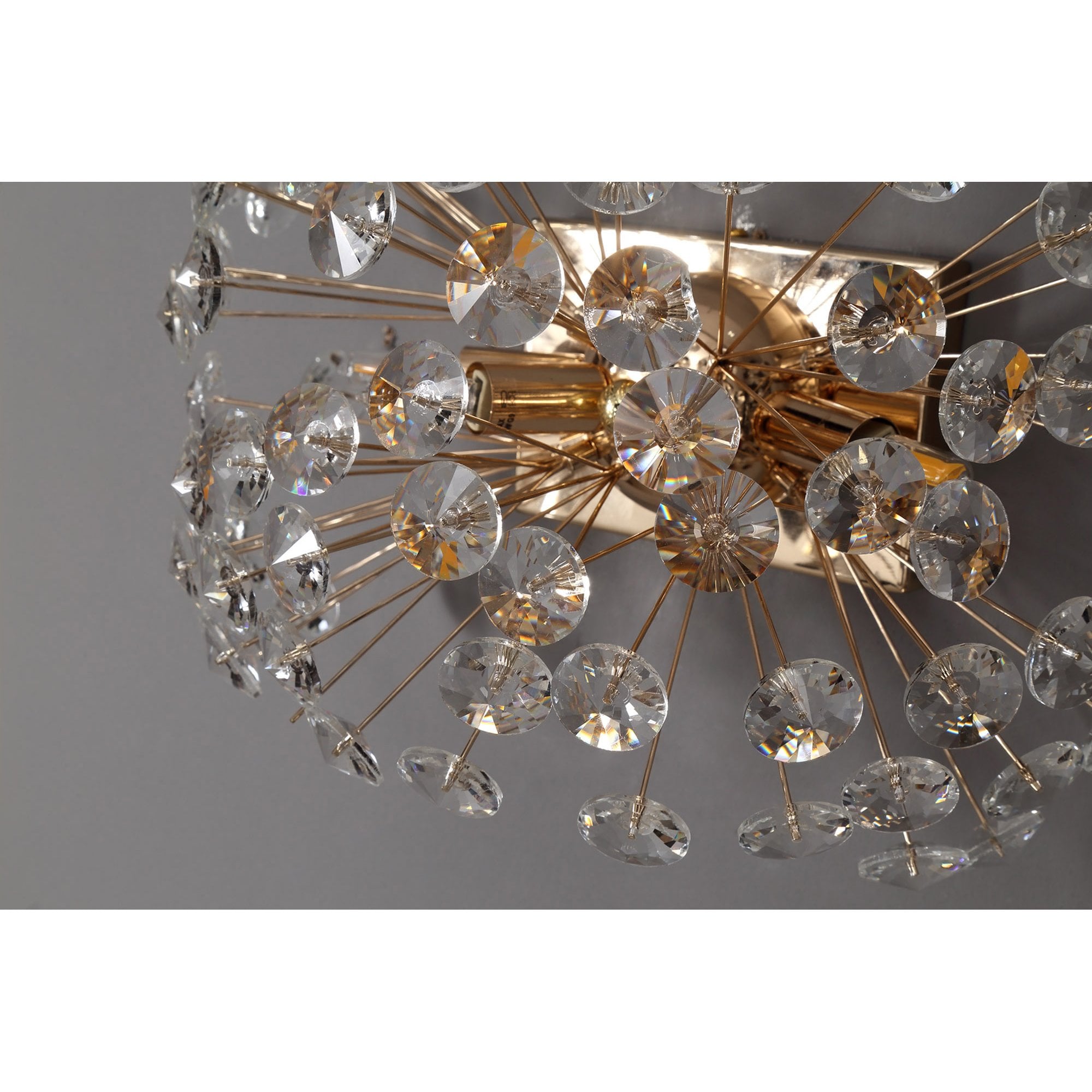 NL82069 Paris 4 Light Wall Light French Gold Crystal