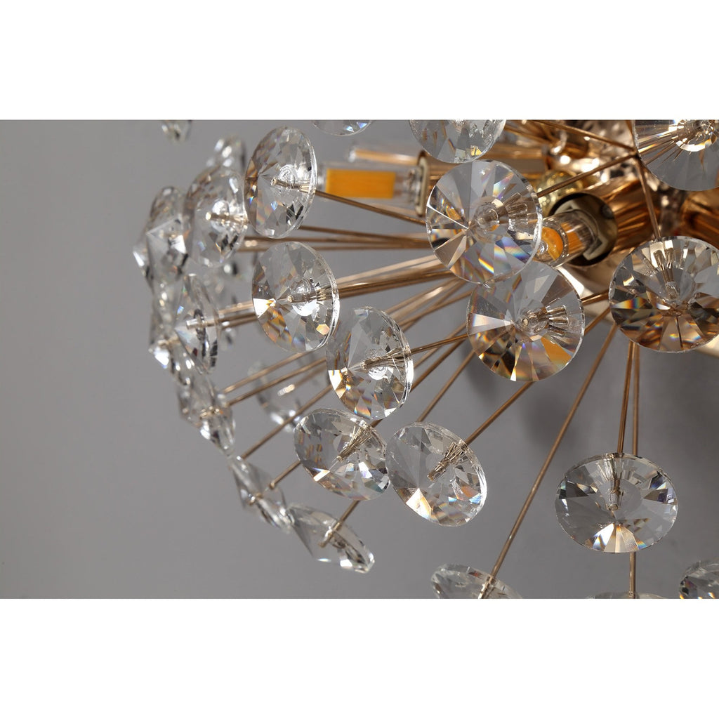 NL82069 Paris 4 Light Wall Light French Gold Crystal