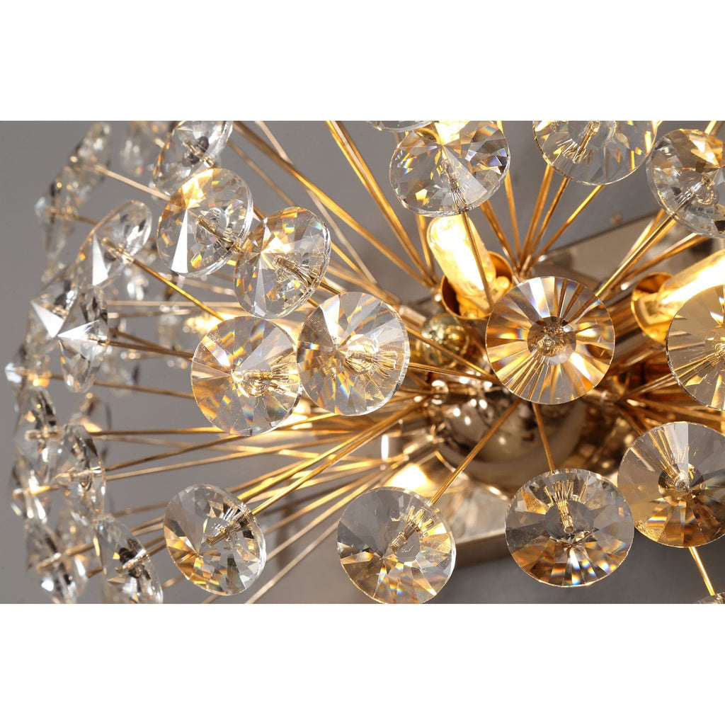 NL82069 Paris 4 Light Wall Light French Gold Crystal