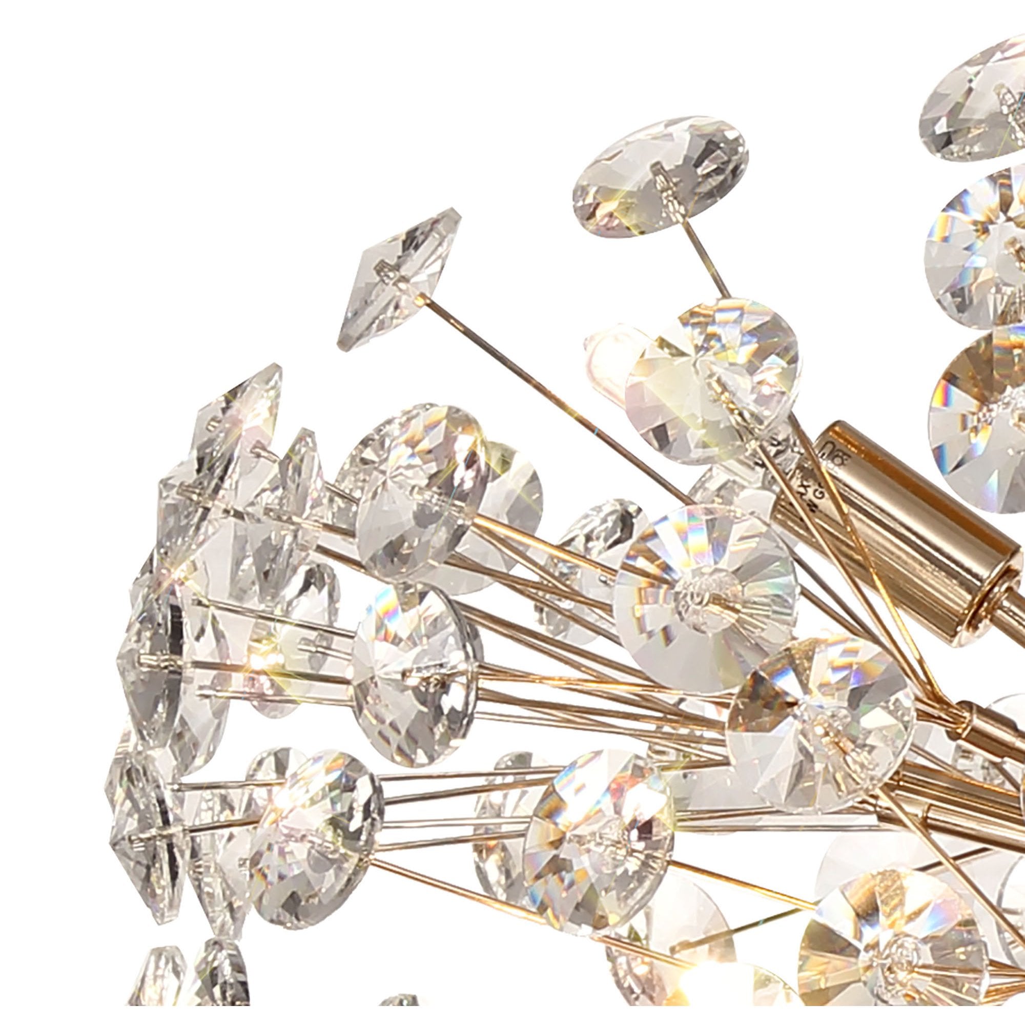 NL82079 Paris 8 Light Ceiling Light French Gold Crystal
