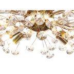 NL82079 Paris 8 Light Ceiling Light French Gold Crystal