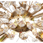 NL82079 Paris 8 Light Ceiling Light French Gold Crystal
