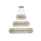 NL82089 Paris  74 Light 3 Tier Pendant French Gold Crystal