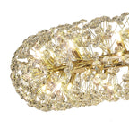 NL82089 Paris  74 Light 3 Tier Pendant French Gold Crystal