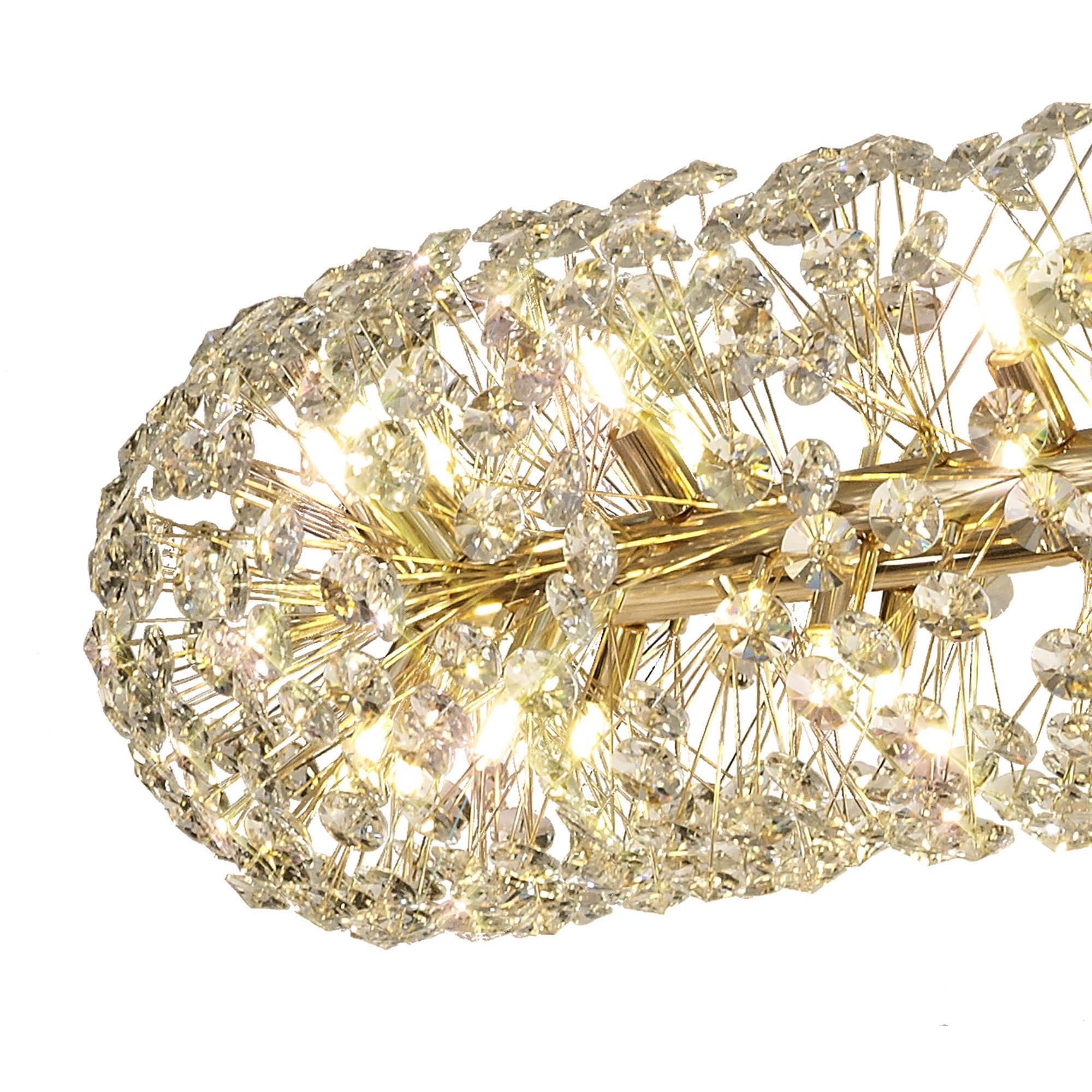 NL82089 Paris  74 Light 3 Tier Pendant French Gold Crystal