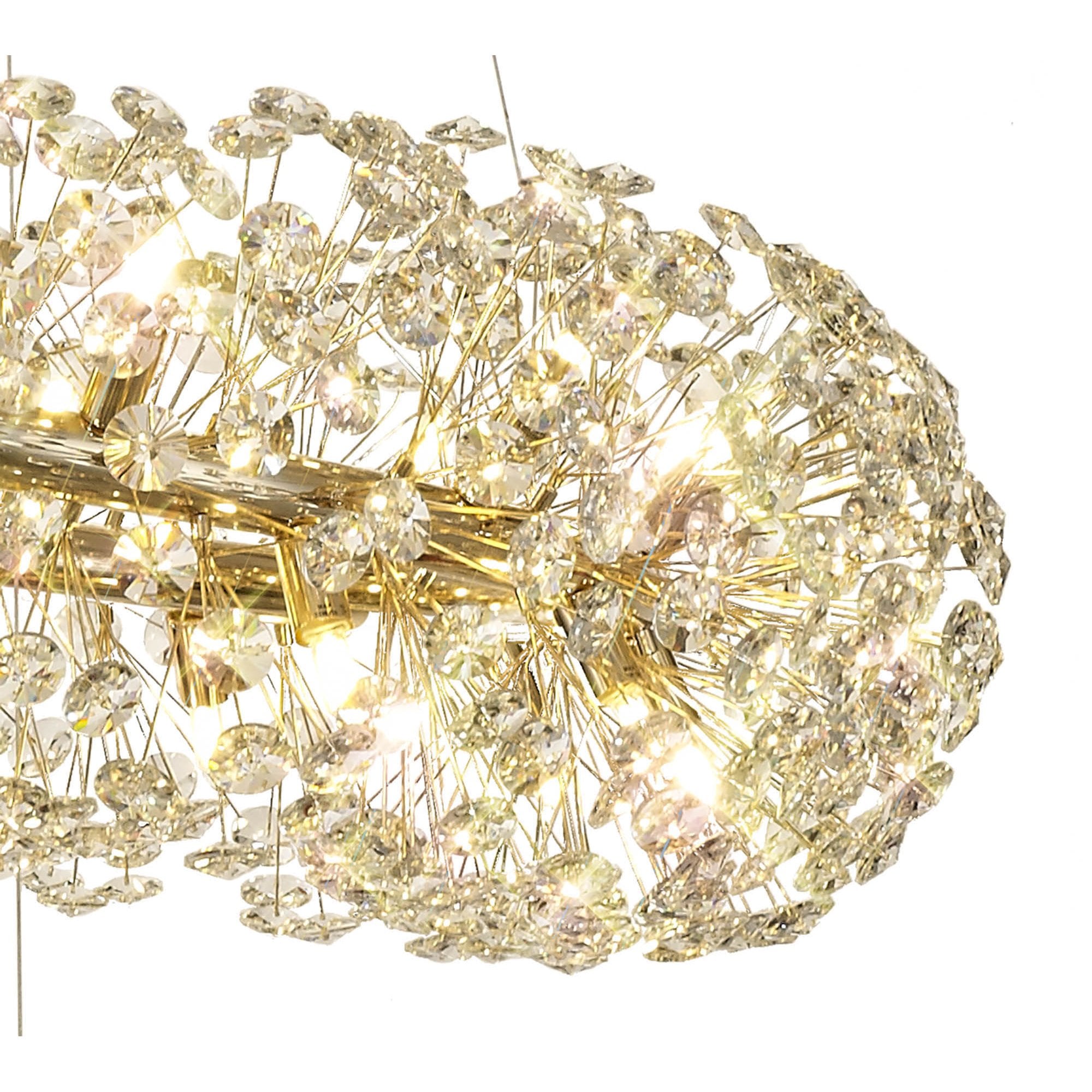 NL82089 Paris  74 Light 3 Tier Pendant French Gold Crystal