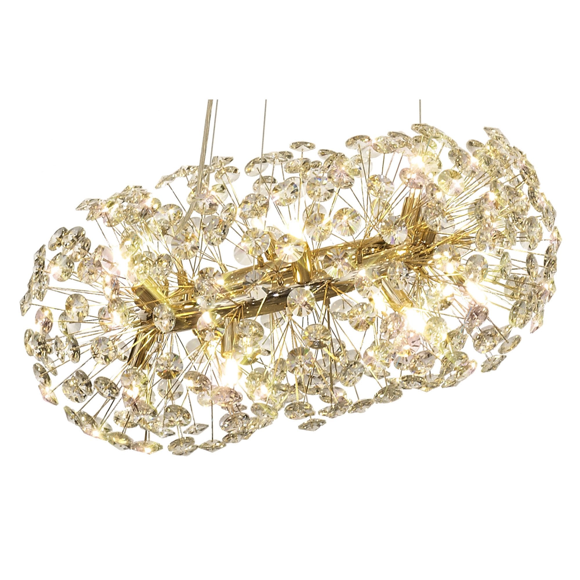 NL82089 Paris  74 Light 3 Tier Pendant French Gold Crystal