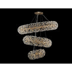 NL82089 Paris  74 Light 3 Tier Pendant French Gold Crystal