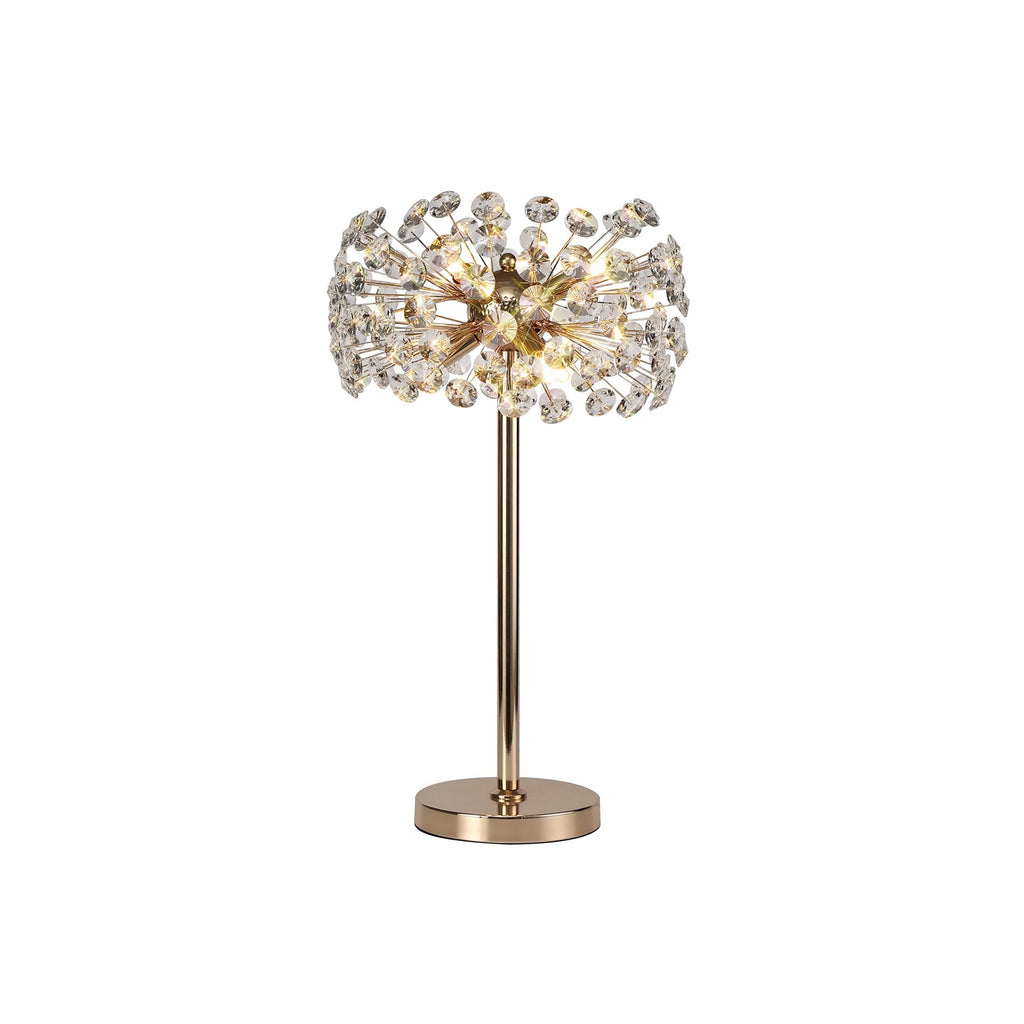 NL82099 Paris  6 Light Table Lamp French Gold Crystal