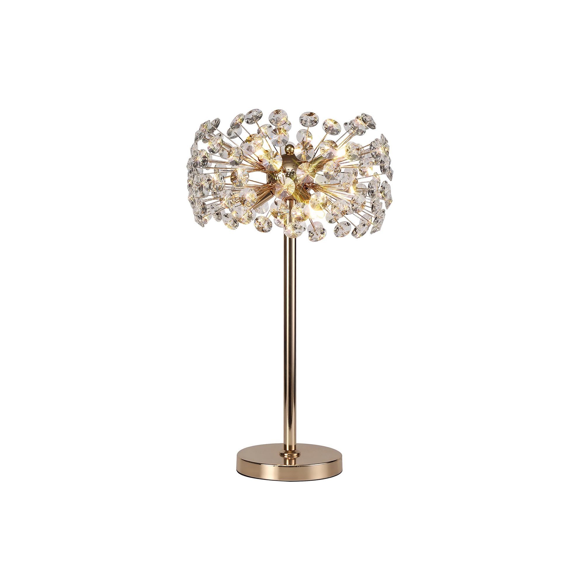 NL82099 Paris  6 Light Table Lamp French Gold Crystal