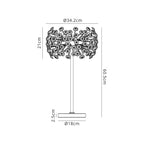 NL82099 Paris  6 Light Table Lamp French Gold Crystal