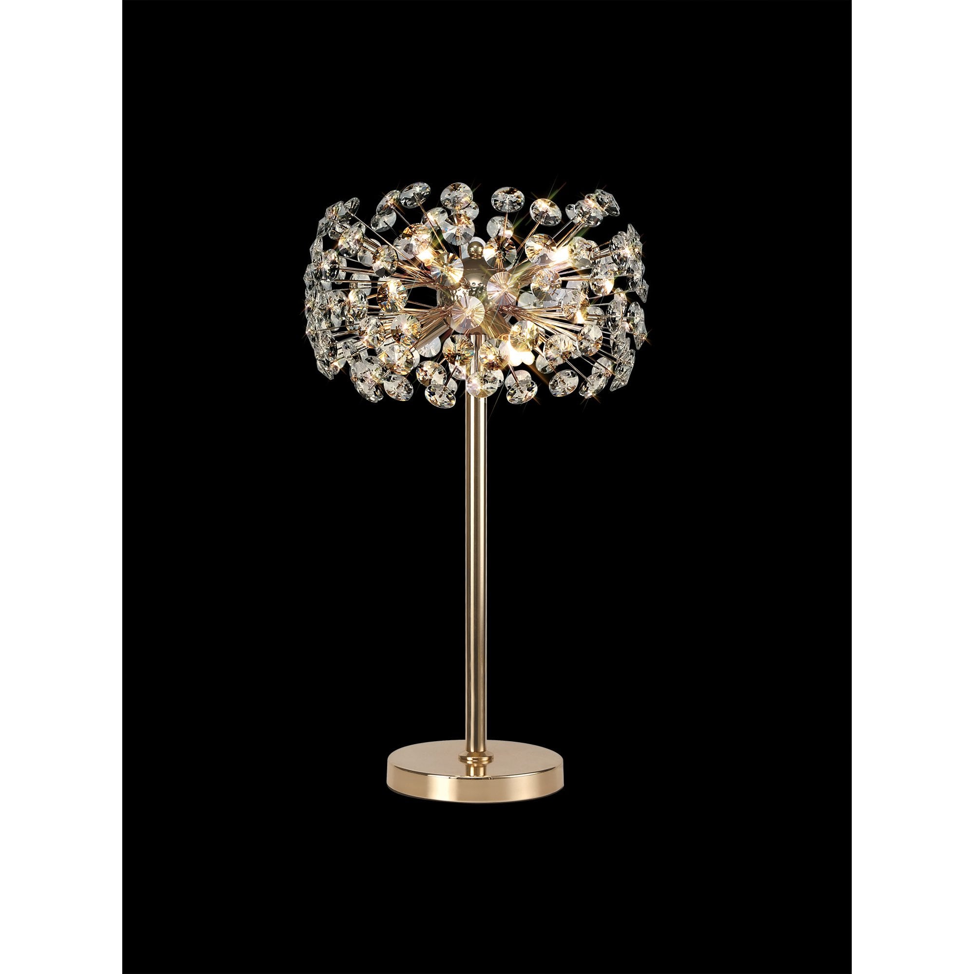 NL82099 Paris  6 Light Table Lamp French Gold Crystal
