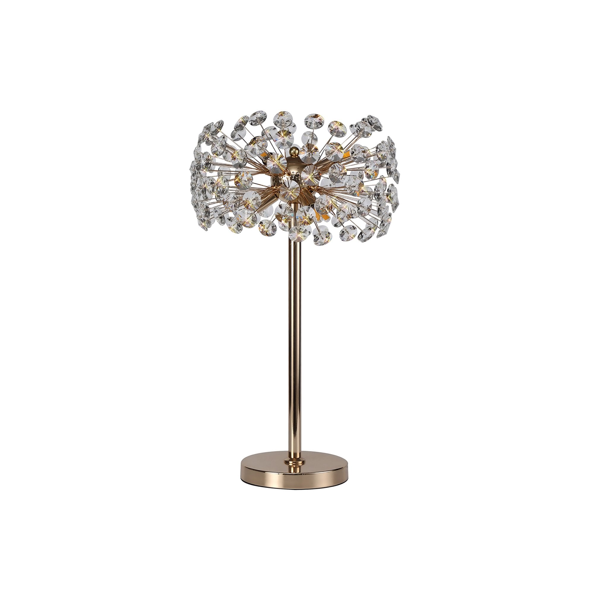 NL82099 Paris  6 Light Table Lamp French Gold Crystal