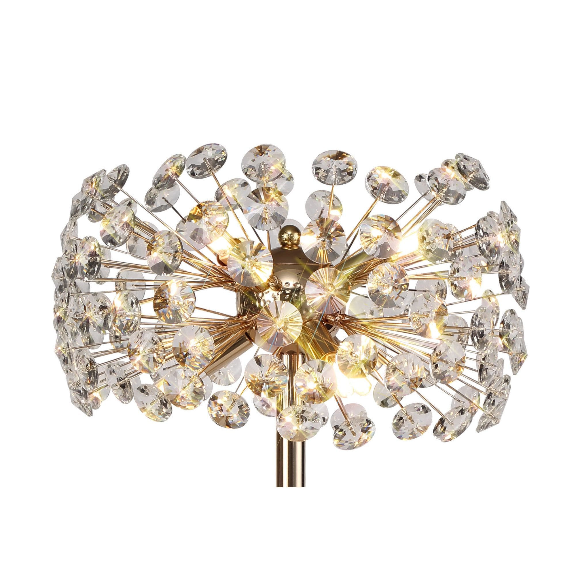 NL82099 Paris  6 Light Table Lamp French Gold Crystal