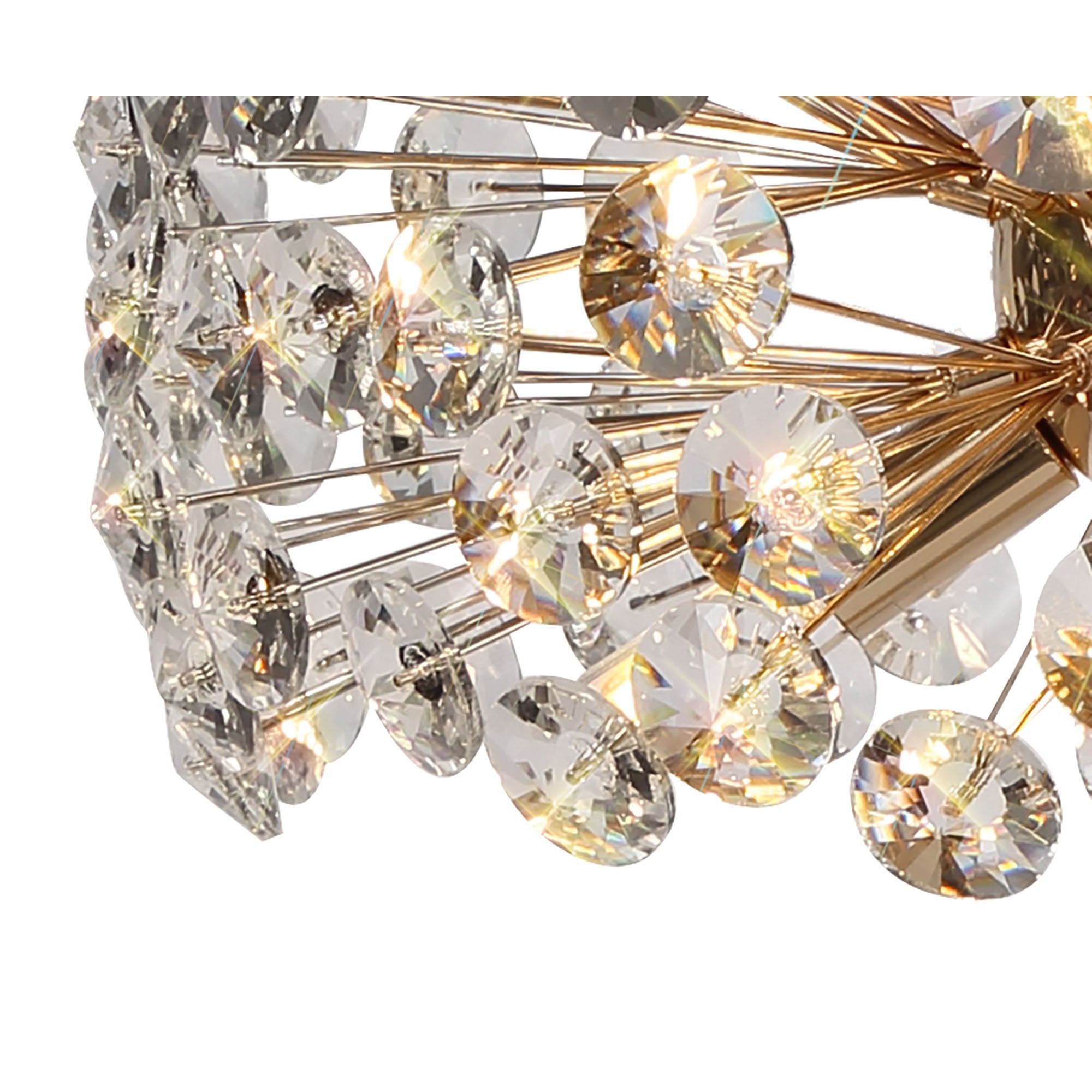 NL82099 Paris  6 Light Table Lamp French Gold Crystal
