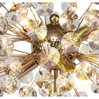 NL82099 Paris  6 Light Table Lamp French Gold Crystal