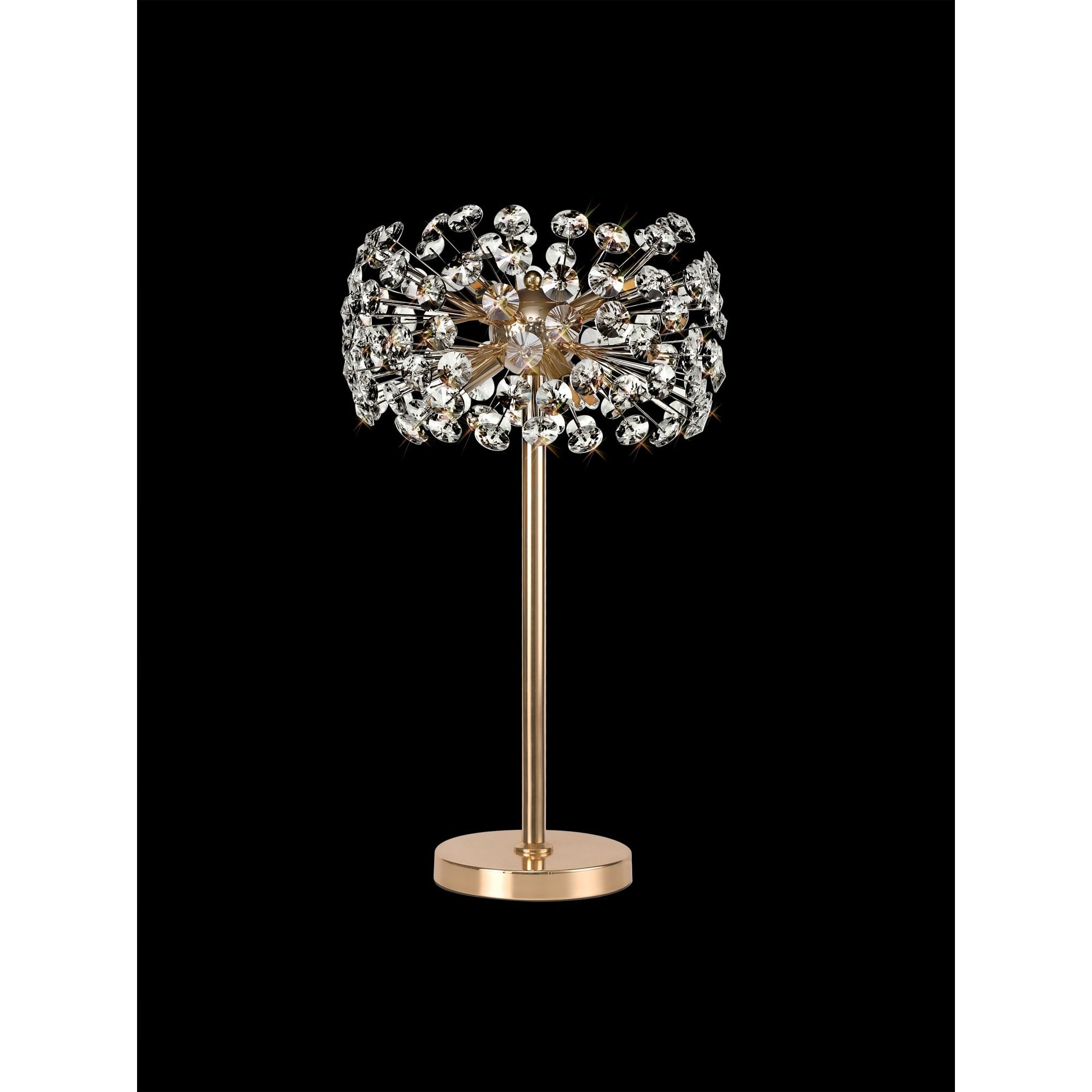 NL82099 Paris  6 Light Table Lamp French Gold Crystal