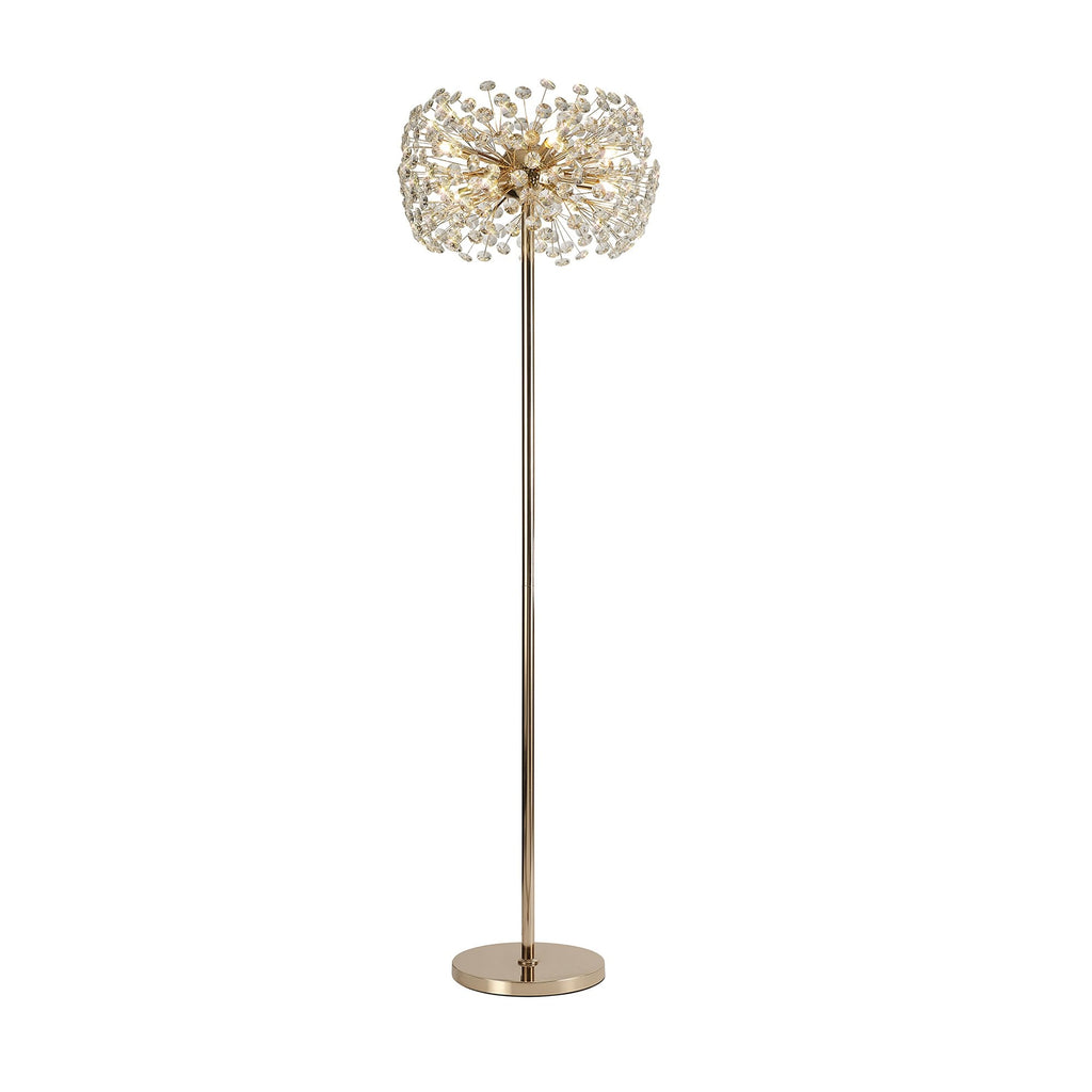 NL82109 Paris 8 Light Floor Lamp French Gold Crystal