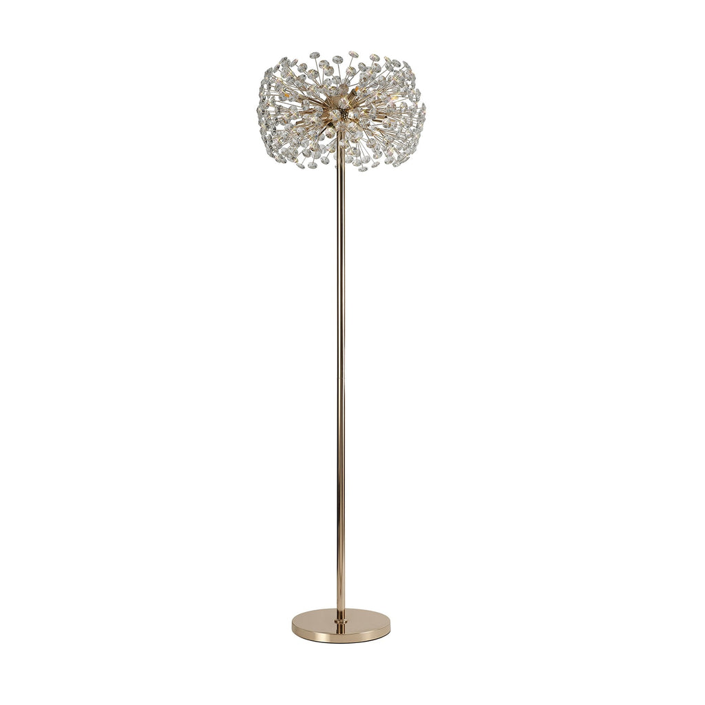 NL82109 Paris 8 Light Floor Lamp French Gold Crystal
