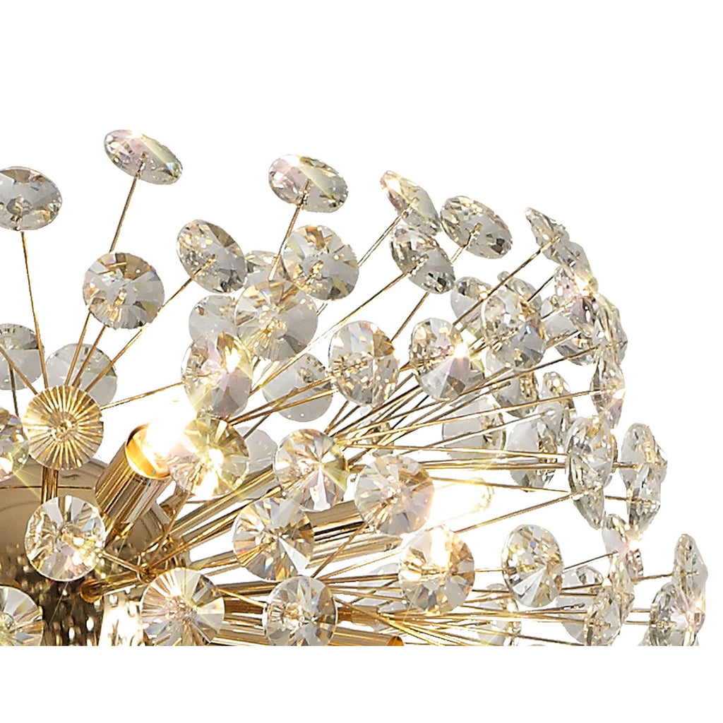 NL82109 Paris 8 Light Floor Lamp French Gold Crystal