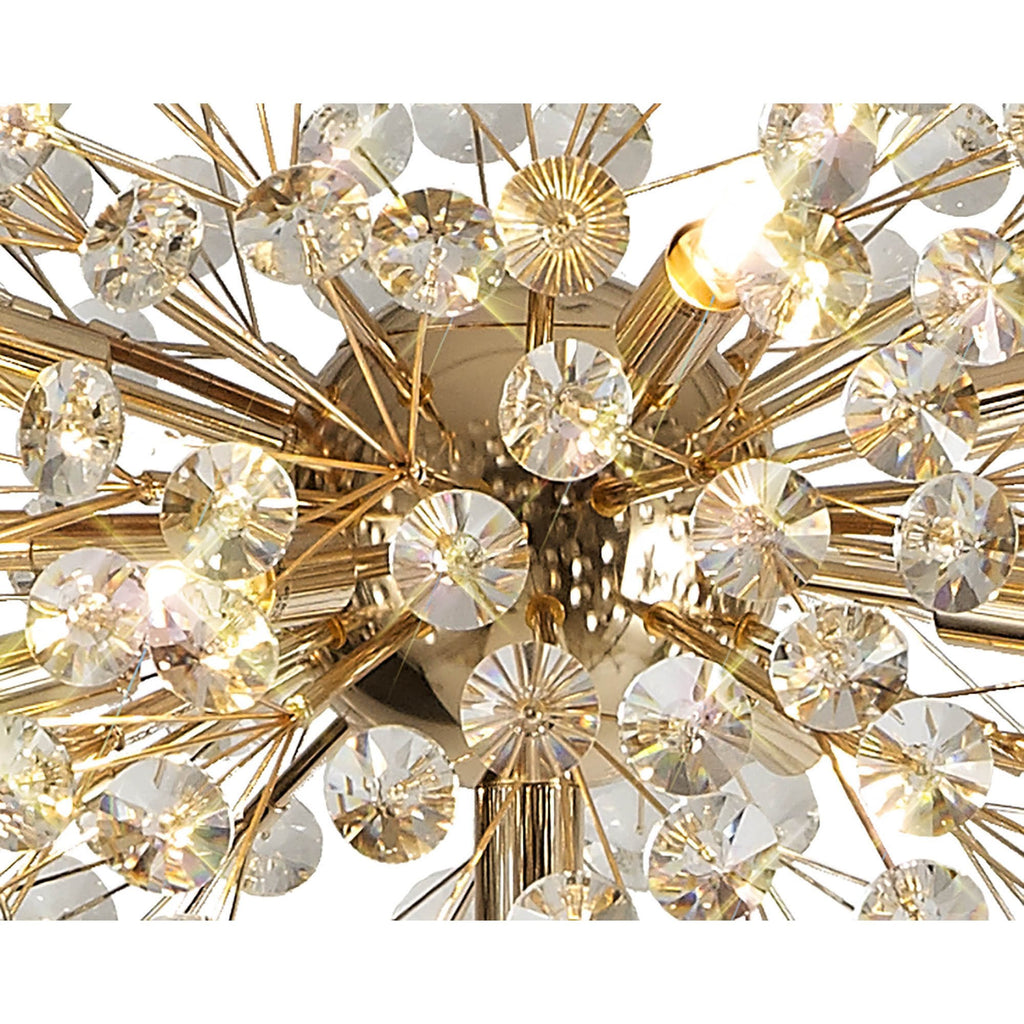 NL82109 Paris 8 Light Floor Lamp French Gold Crystal