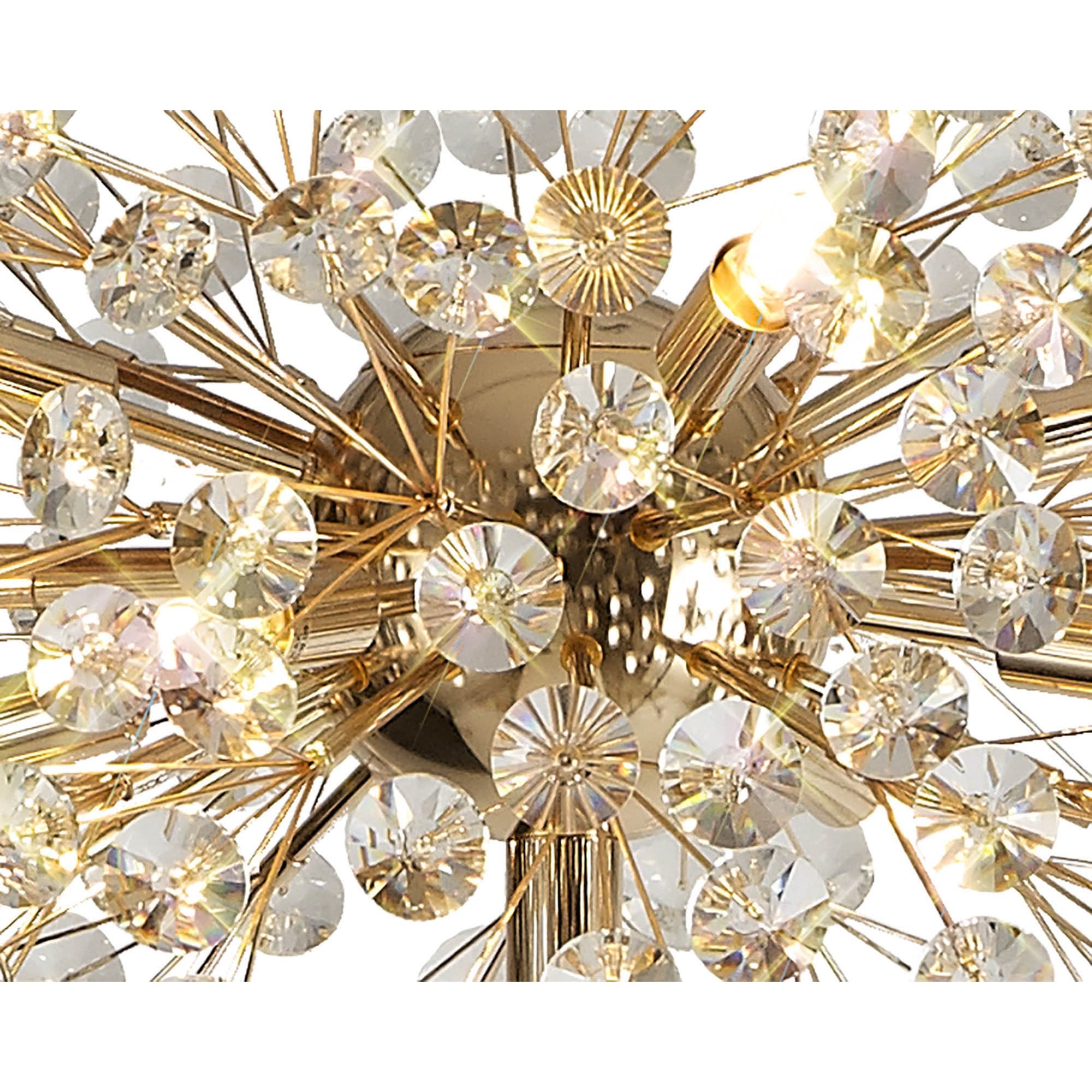 Paris 8 Light Floor  Lamp French Gold Crystal