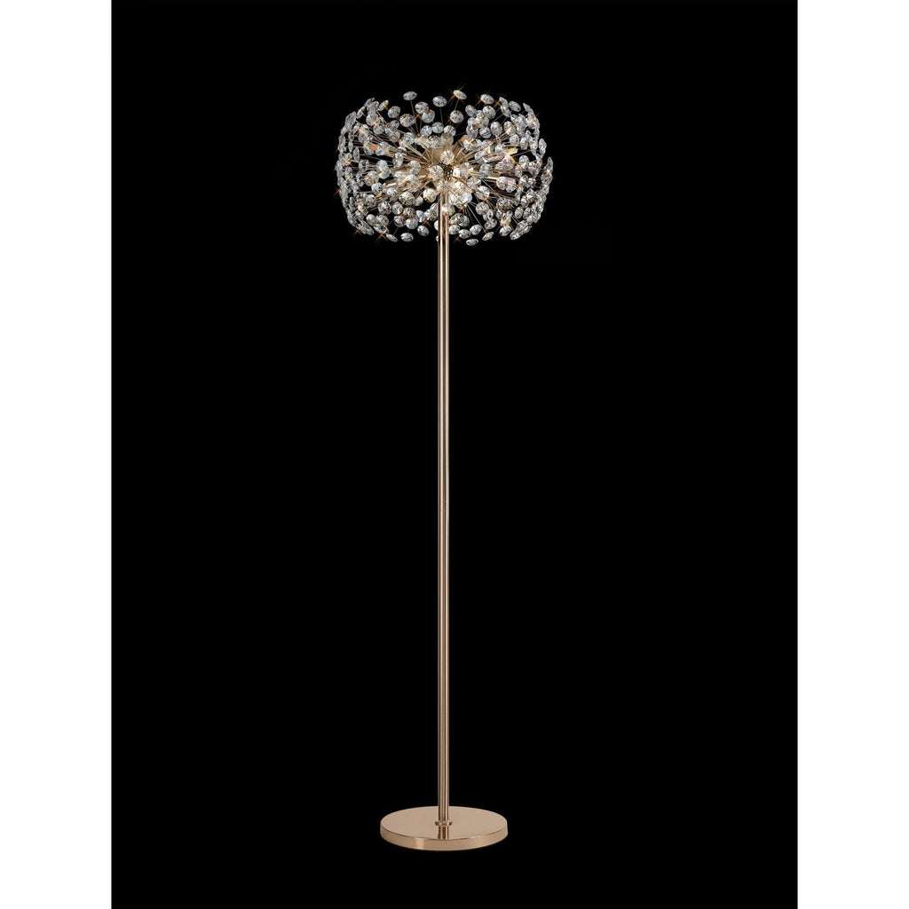 NL82109 Paris 8 Light Floor Lamp French Gold Crystal