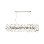 NL82929 Paris 10 Light Oblong Linear Pendant Polished Chrome Crystal