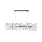 NL82929 Paris 10 Light Oblong Linear Pendant Polished Chrome Crystal