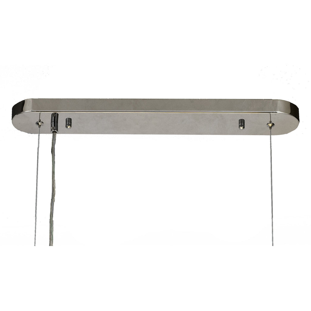 NL82929 Paris 10 Light Oblong Linear Pendant Polished Chrome Crystal