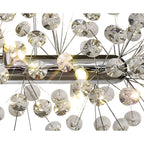 NL82929 Paris 10 Light Oblong Linear Pendant Polished Chrome Crystal