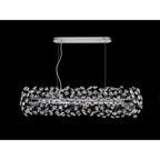 NL82929 Paris 10 Light Oblong Linear Pendant Polished Chrome Crystal