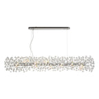 NL82939 Paris 14 Light Oblong Linear Pendant Polished Chrome Crystal
