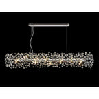 NL82939 Paris 14 Light Oblong Linear Pendant Polished Chrome Crystal