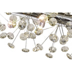 NL82939 Paris 14 Light Oblong Linear Pendant Polished Chrome Crystal