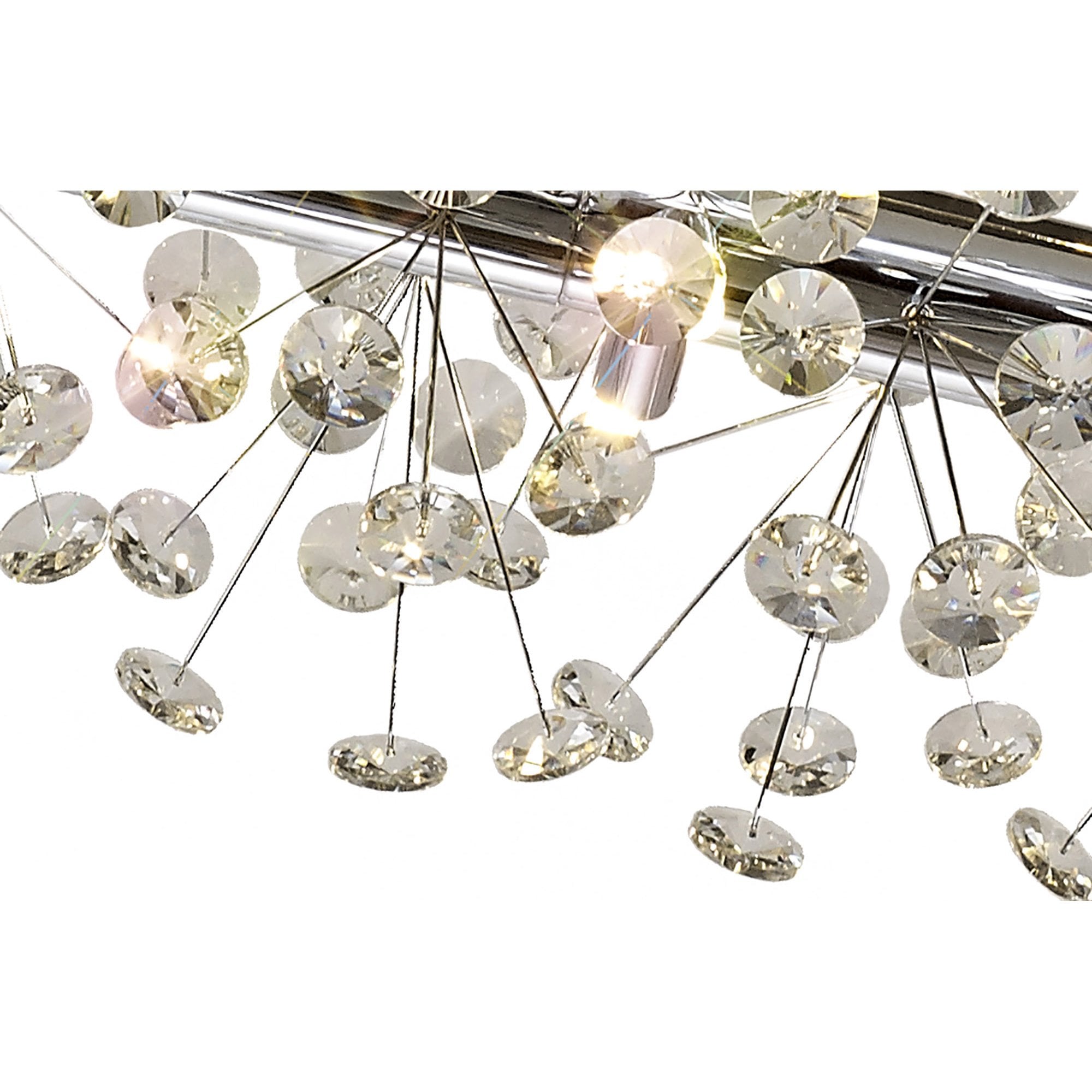 NL82939 Paris 14 Light Oblong Linear Pendant Polished Chrome Crystal