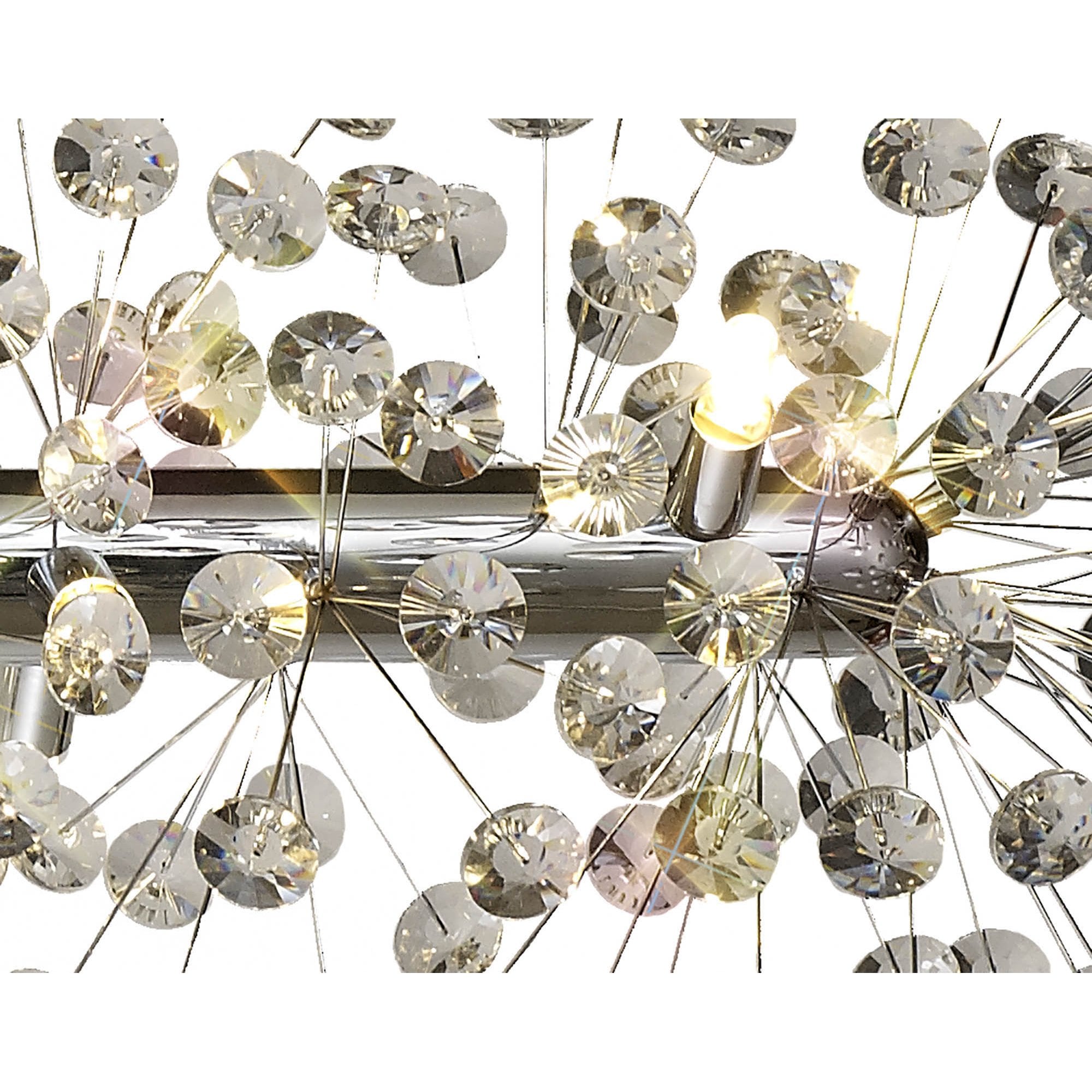 NL82939 Paris 14 Light Oblong Linear Pendant Polished Chrome Crystal