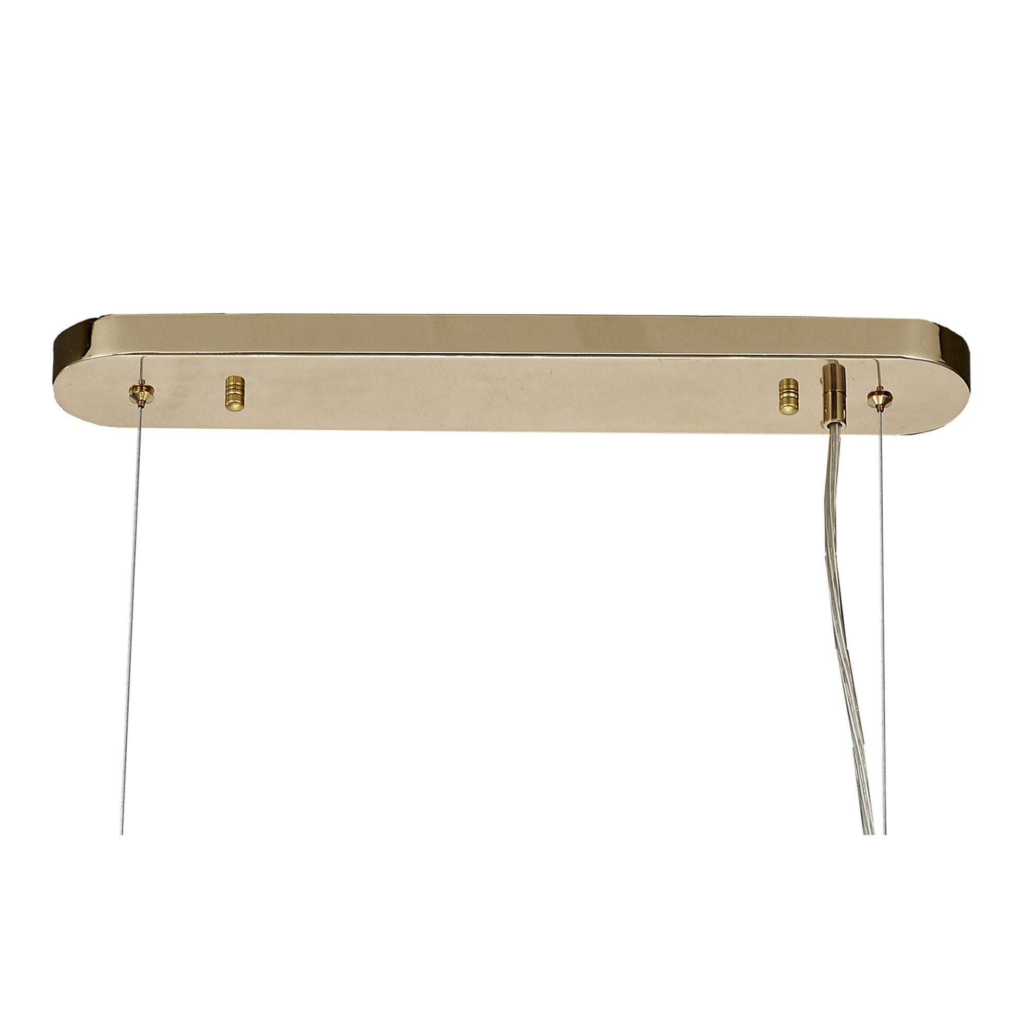 NL82949 Paris 10 Light Oblong Linear Pendant French Gold Crystal