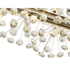 NL82949 Paris 10 Light Oblong Linear Pendant French Gold Crystal