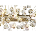 NL82949 Paris 10 Light Oblong Linear Pendant French Gold Crystal