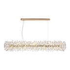 NL82959 Paris 14 Light Oblong Linear Pendant French Gold Crystal