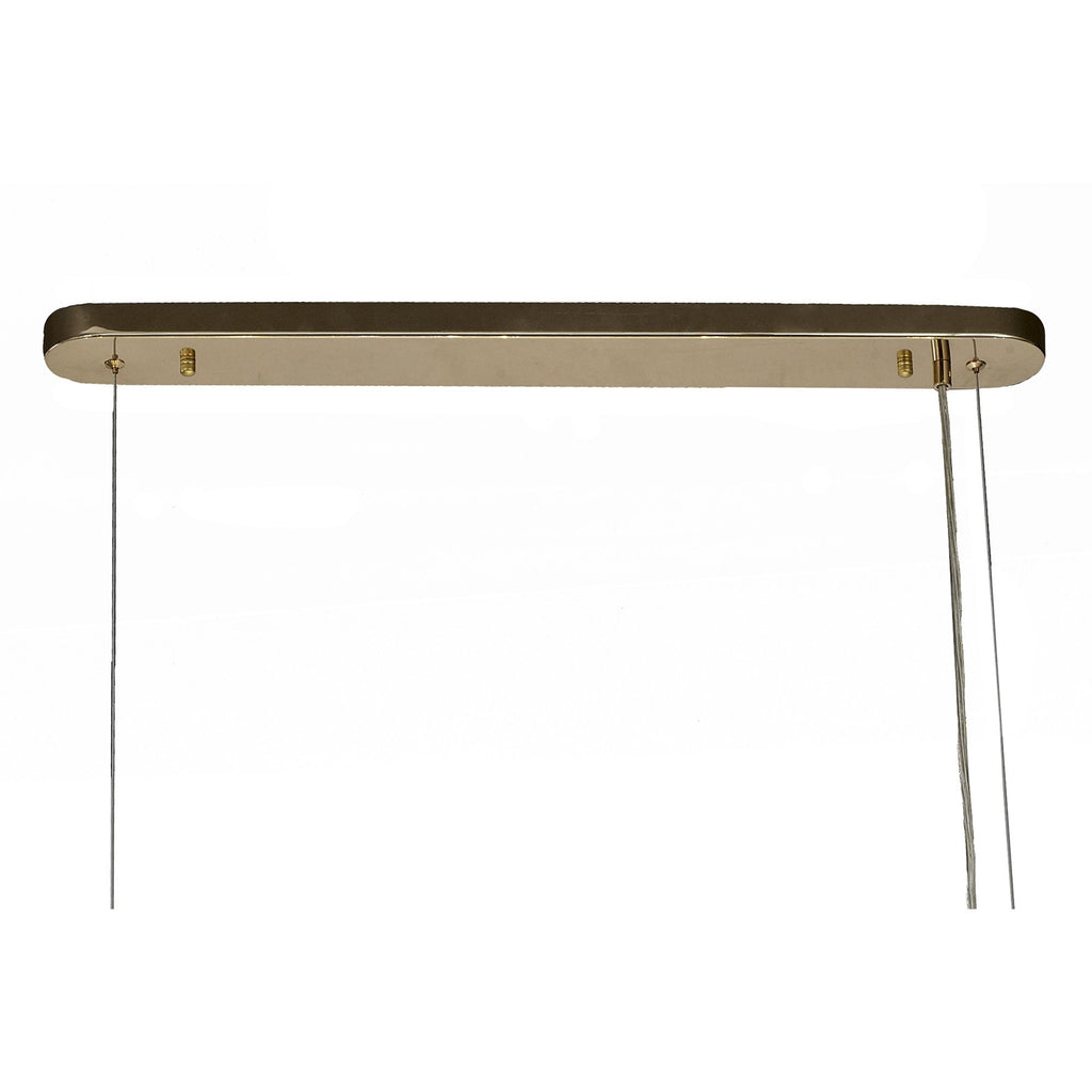 NL82959 Paris 14 Light Oblong Linear Pendant French Gold Crystal