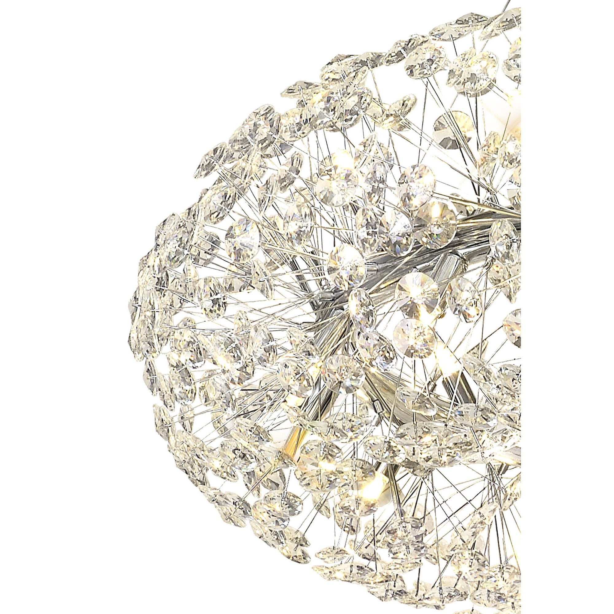 NL83849 Paris 36 Light Pendant Polished Chrome Crystal