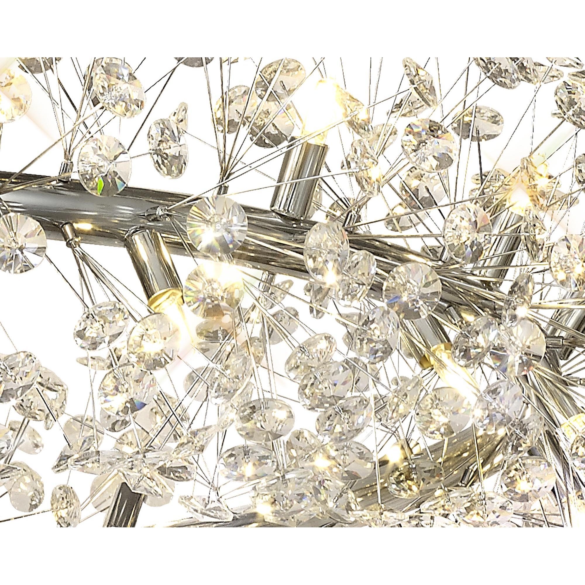 NL83849 Paris 36 Light Pendant Polished Chrome Crystal