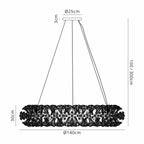 NL83859 Paris 36 Light Pendant French Gold Crystal